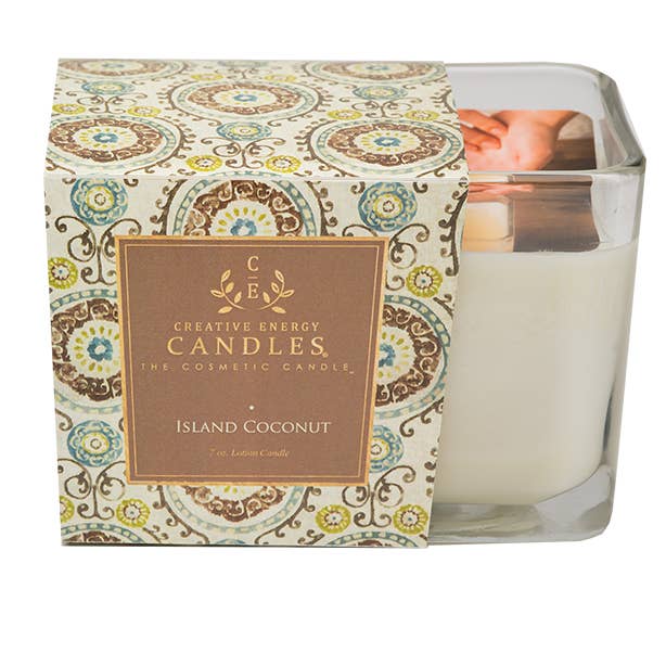 Island Coconut: 2-in-1 Soy Lotion Candle: Large - 10 oz